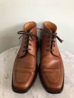 Van Lier leren herenschoenen mt.9/43, cognackleur, z.g.a.n., Bruin, Van Lier, Ophalen of Verzenden, Zo goed als nieuw