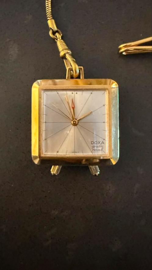 Doxa Reveil 1964 antiek alarm zakhorloge, Sieraden, Tassen en Uiterlijk, Horloges | Antiek, Overige merken, Ophalen of Verzenden