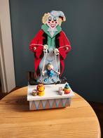 Vintage Houten Muziekdoos Clown met Marionet, Ophalen of Verzenden, Gebruikt, Overige typen, Met geluid