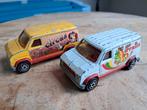 2 Majorette Fourgon Pinder Fruits netjes bespeeld compleet, Ophalen of Verzenden, Gebruikt