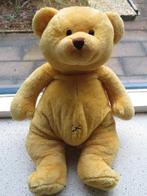 Beer merk Unitoys oranje/bruin velours meet ca 40 cm, Kinderen en Baby's, Ophalen of Verzenden, Nieuw, Beer