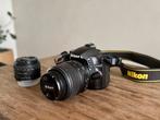 Nikon D3200 + 18-55mm & 50mm lenzen, Spiegelreflex, Ophalen of Verzenden, Zo goed als nieuw, Nikon