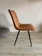 4 Comfortabele Eetstoelen - Cognac & Antraciet, Ophalen, Overige kleuren, Zo goed als nieuw, Vier