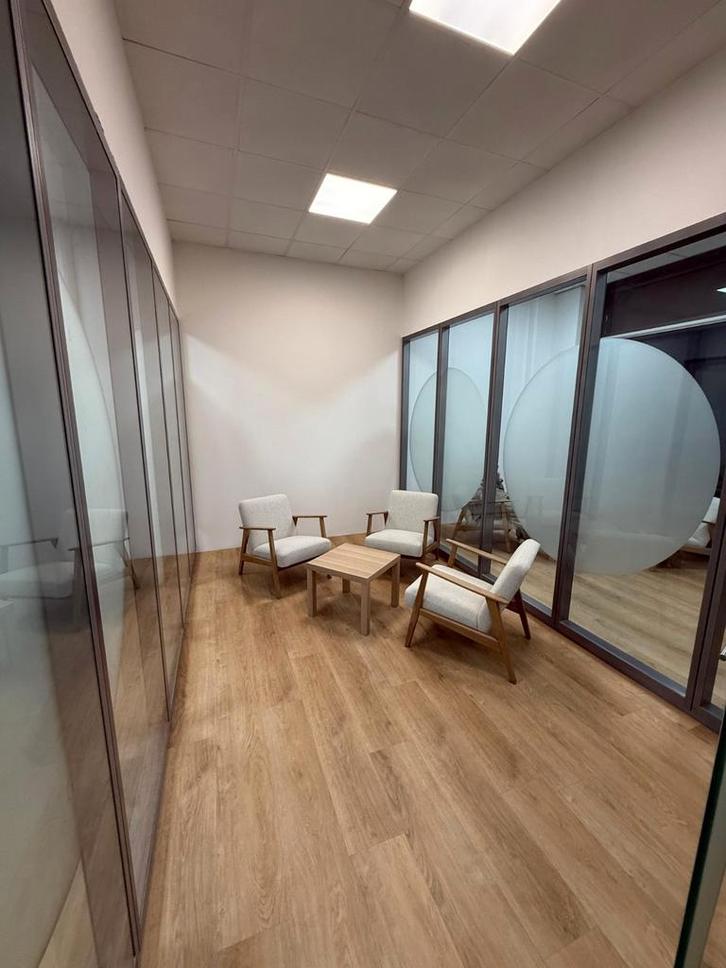 Partij glazen wand systeemwand scheidingswand tussenwand 539, Doe-het-zelf en Verbouw, Glas en Ramen, Gebruikt, Glasplaat, 160 cm of meer