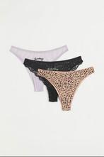 Nieuw H&M 3 brazilian slips maat S, H&M, Ophalen of Verzenden, Overige kleuren, Slip