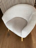 Stijlvolle fauteuil met stoffen bekleding, Minder dan 75 cm, Ophalen of Verzenden, Zo goed als nieuw, 50 tot 75 cm