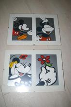 Twee Disney schilderijtjes in wissellijstjes, Nieuw, Mickey Mouse, Ophalen of Verzenden