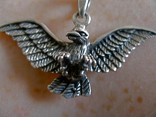 Zilveren 925 zilver kettinghanger prachtig vliegende adelaar, Sieraden, Tassen en Uiterlijk, Kettinghangers, Nieuw, Zilver, Zilver
