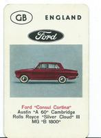 kwartetkaart Ford Consul Cortina, Ophalen of Verzenden, Gebruikt, Auto's