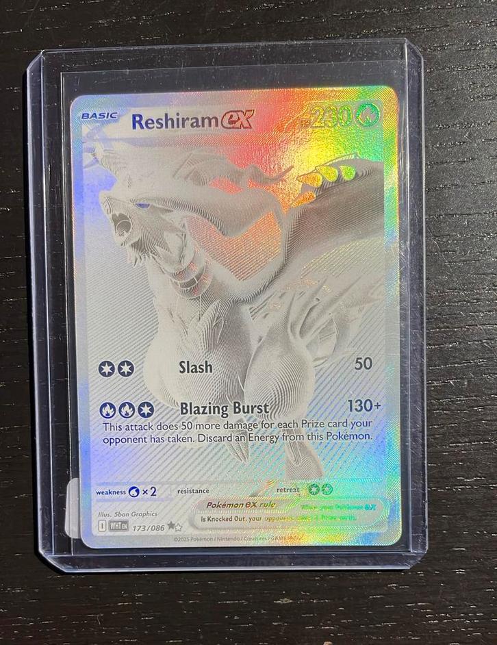 Pokemon Reshiram White Flare, Hobby en Vrije tijd, Verzamelkaartspellen | Pokémon, Zo goed als nieuw, Ophalen of Verzenden