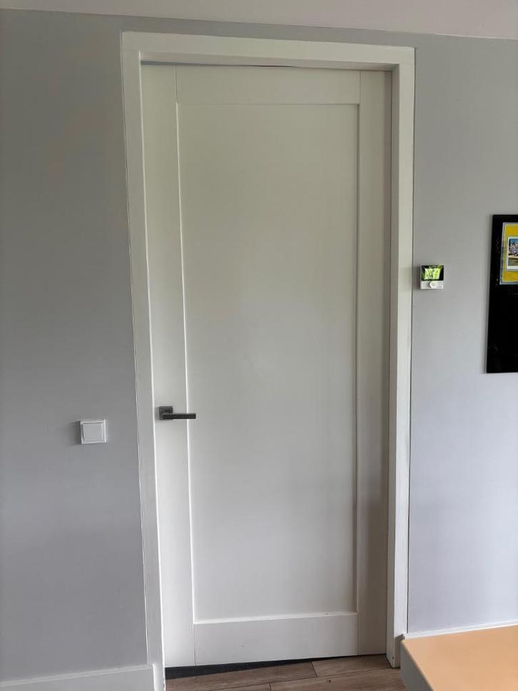 binnen deuren 7 stuks, Doe-het-zelf en Verbouw, Deuren en Horren, Gebruikt, Binnendeur, 215 cm of meer, 80 tot 100 cm, Hout, Ophalen