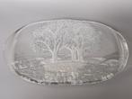 Walther glass grote schaal met bomen landschapsuncatcher, Verzenden