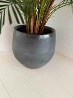 Mica Decorations pot grijs D 29 cm, Rond, Binnen, Zo goed als nieuw, Minder dan 40 cm