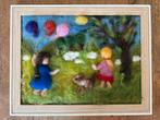 Antroposofisch wolschilderijtje zomer, Ophalen of Verzenden, Nieuw, Figuurtje(s), Wolvilt