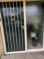 Hardhouten voordeur met cylinderslot, Deurkozijn, Zo goed als nieuw, 150 tot 225 cm, Hout