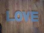 Houten Letters LOVE - Grijs, Ophalen of Verzenden