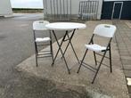 Bar / staan tafel met twee bijpassende stoelen, Huis en Inrichting, Tafels | Statafels, Ophalen, Gebruikt