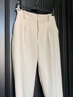 ZARA crème ecru beige hoog getailleerde pantalon rechte pijp, Ophalen of Verzenden, Zo goed als nieuw, Maat 36 (S), Lang