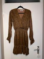 Ambika bruine stippen print jurk v-hals dress mt L, Bruin, Maat 42/44 (L), Ophalen of Verzenden, Zo goed als nieuw