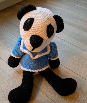 Grote gehaakte panda knuffel, XL 40-54 cm beschikbaar voor biedingen
