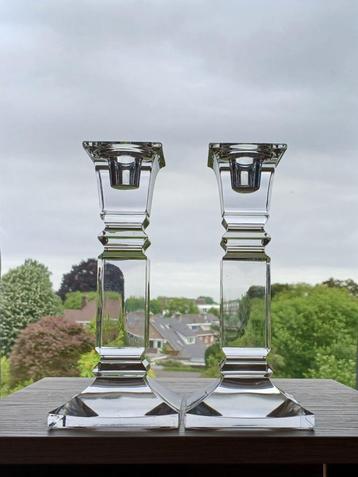 Kandelaar (2x) Kristal Bohemia beschikbaar voor biedingen