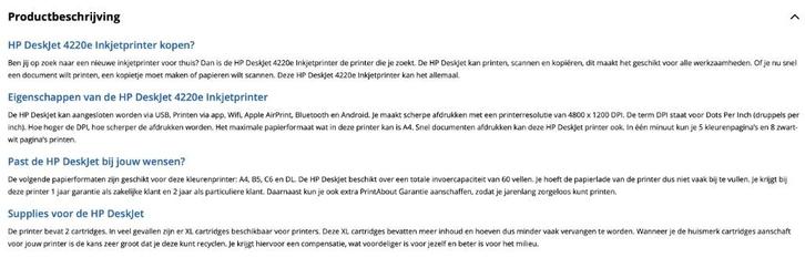 HP Deskjet printer 4200 serie, Computers en Software, Printers, Gebruikt, All-in-one, Inkjetprinter, Kopieren, Scannen, Ophalen