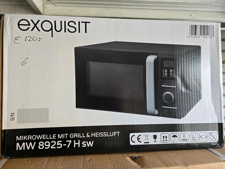 Nieuwe zwarte combi magnetrons 25 liter met hetelucht, Witgoed en Apparatuur, Magnetrons, Nieuw, Vrijstaand, Combimagnetron, 45 tot 60 cm