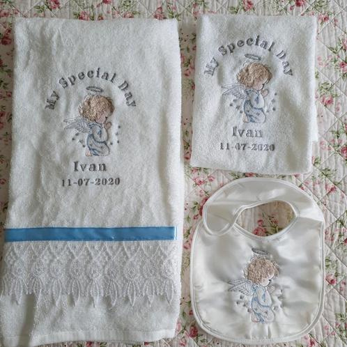 Doophanddoek geboorte handdoek geboorte cadeau doop, Huis en Inrichting, Keuken | Textiel, Nieuw, Theedoek of Handdoek, Ophalen of Verzenden