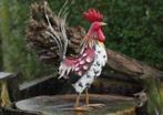 Haan en Hen / metaal / kippen / NIEUW, Dierenbeeld, Nieuw, Metaal, Info@huisentuindecoratiemarie.nl