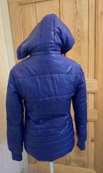 Gewatteerde jas mooi blauw Vue sur mer, Ophalen of Verzenden, Zo goed als nieuw, Maat 38/40 (M), Blauw