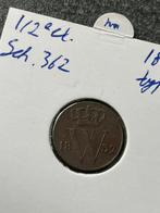 Schitterende halve cent 1832, Postzegels en Munten, Munten | Nederland, Koning Willem I, Overige waardes, Ophalen of Verzenden