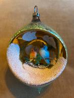 Vintage Kerstbal met Vogels, Diversen, Kerst, Ophalen of Verzenden