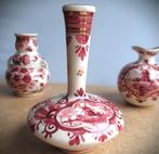 Delfts Rood Regina set~Miniatuur~Kan~Vaas~Delft's, Antiek en Kunst, Ophalen of Verzenden