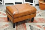 schapenleren voetenbank, Ophalen, Minder dan 50 cm, Nieuw, Rechthoekig
