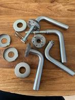 2 paar Ivana gelagerde deurklinken, RVS, Ophalen of Verzenden, Zo goed als nieuw, Rvs, Klink of Kruk