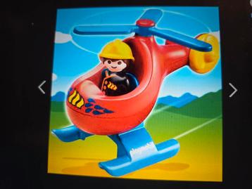 Playmobil 1-2-3 reddingshelikopter beschikbaar voor biedingen