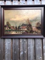 Prachtige schilderij olie verf van Pieter Vosman, Antiek en Kunst, Kunst | Schilderijen | Klassiek, Ophalen of Verzenden