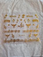 Muziek Stickers - Gouden Design, Ophalen of Verzenden, Nieuw, Sticker