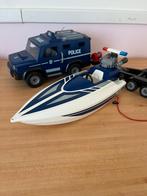 Playmobil politietruck met speedboat 5187 zonder accessoires, Kinderen en Baby's, Speelgoed | Playmobil, Ophalen of Verzenden