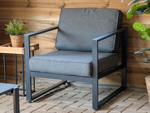 Loungeset 5 persoons VONGE aluminium, Tuin en Terras, Tuinsets en Loungesets, Gebruikt, Loungeset, Aluminium, 5 zitplaatsen, Bank