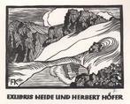 1218 Ex Libris Oostenrijk : Dr. Ottmar Premstaller, z.j., Antiek en Kunst, Kunst | Etsen en Gravures, Verzenden