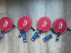 Nieuwe tafeltennis batjes Slazenger - met hoes, Sport en Fitness, Tafeltennis, Verzenden, Nieuw, Net, Batje(s) of Balletje(s)
