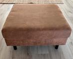 Hocker Collin - Cognac - stof Preston - Leen Bakker, Ophalen, Zo goed als nieuw, Vierkant, Stof