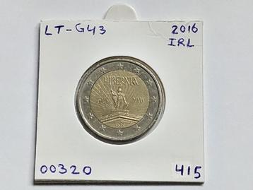2-euromunt Ierland (IRL) 2016 Herdenking LT-G43 beschikbaar voor biedingen