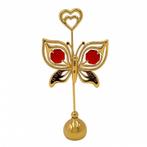 24 K goud verguld ORCHIDEE VLINDERHOUDER PAPIERGEWICHT [HART, Gustav lindner kg, Mail@gustav-lindner.at, Nieuw, Ophalen of Verzenden