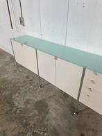Leolux dressoir, Ophalen, Gebruikt, 200 cm of meer, Glas