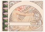 Unieke Alphonse Mucha Wereld Art Nouveau Poster, Antiek en Kunst, Kunst | Litho's en Zeefdrukken, Verzenden