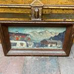 Schilderij met bergen *tres jolie Duiven*, Antiek en Kunst, Verzenden