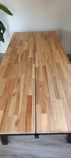 Houten eettafel 2.35m, Huis en Inrichting, Ophalen of Verzenden, Gebruikt, Rechthoekig, 200 cm of meer