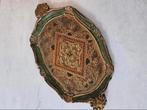 Florentijns dienblad groen/goud, Overige materialen, Rond, Ophalen of Verzenden